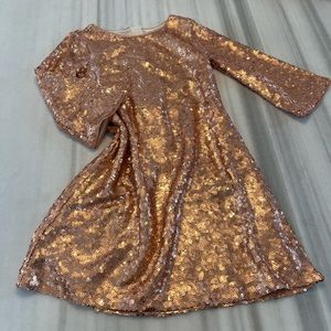 Gap girls pink sequin dress